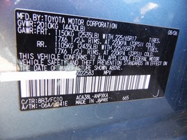 2007 TOYOTA RAV 4 4DR BLUE 2.4 AT 2WD Z19576